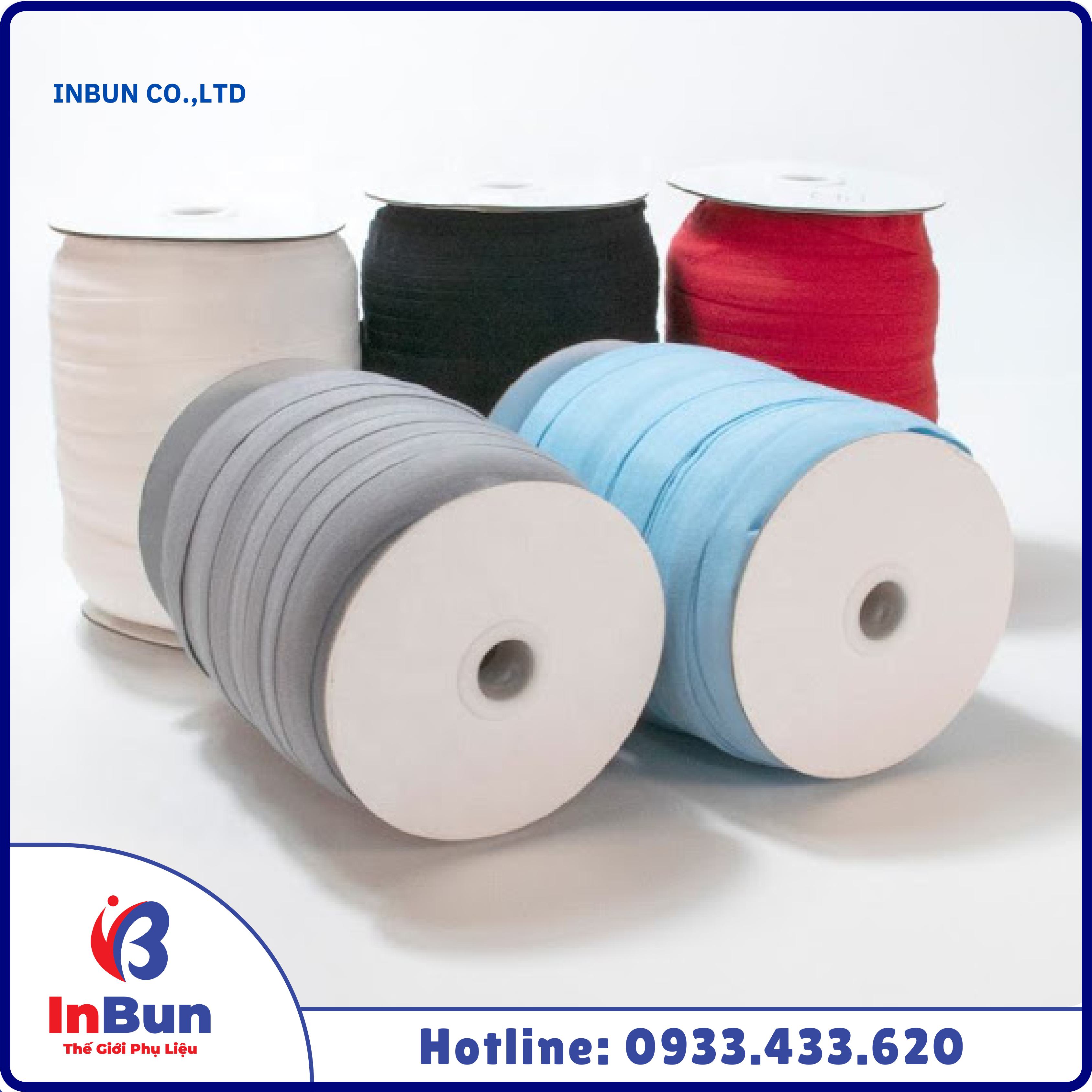 SOLID COLOR FOLD OVER ELASTIC RIBBON